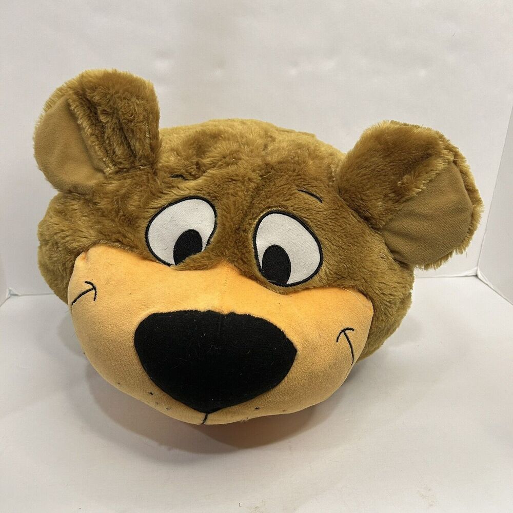 Vintage Hanna Barbera Yogi Plush Head Pillow